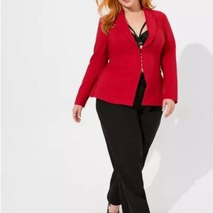 Torrid Size 2 Studio Refined Crepe Corset Blazer